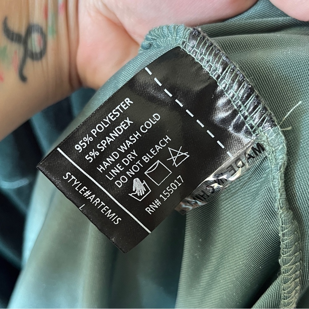 Baltic Born Dress Artemis Velvet Maxi Deep Lagoon Green Short Sleeve Sz Large - Picture 6 of 12